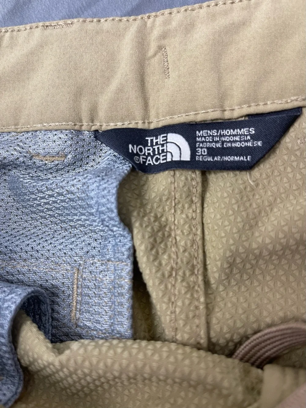 The North Face‎ FlashDry Tan Polyester Cargo Mens Hiking Short Size 30